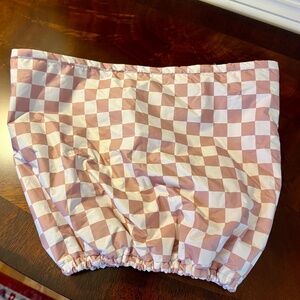 Kitsch Satin Lined Flexi Shower Cap in Terracotta Checker Satin